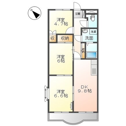 サニーパレス末友の物件間取画像