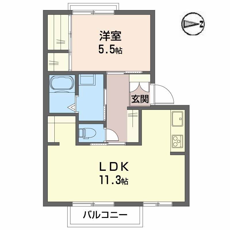 プレステージ溝口　Ｃ棟の物件間取画像