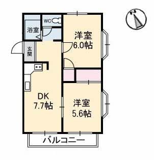 球場前駅 徒歩14分 1階の物件間取画像