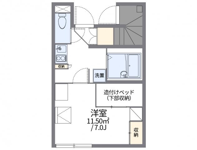 レオパレスロッソの物件間取画像