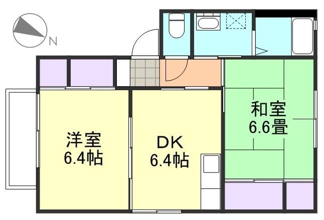 オンラードB棟の物件間取画像