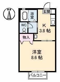 庭瀬駅 徒歩37分 2階の物件間取画像