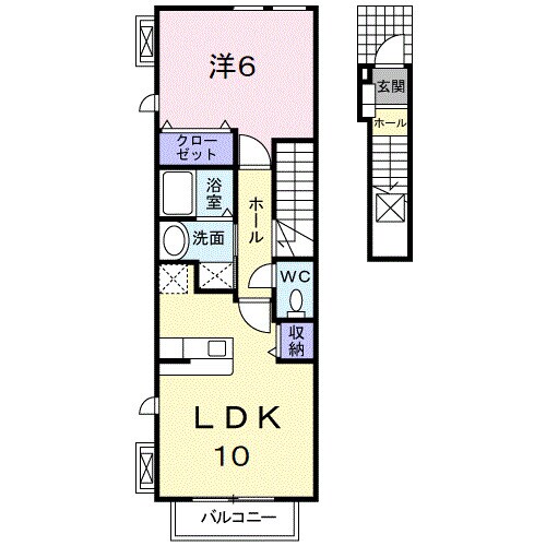 グラシオッソⅠの物件間取画像