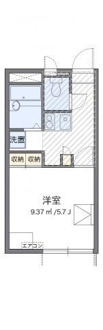 レオパレス足高の物件間取画像