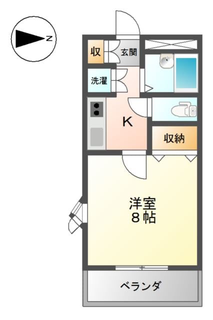 倉敷駅 徒歩8分 2階の物件間取画像