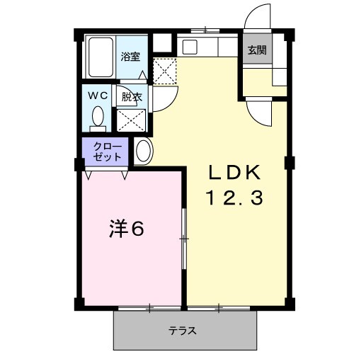 ニューシティ横山Ｂの物件間取画像