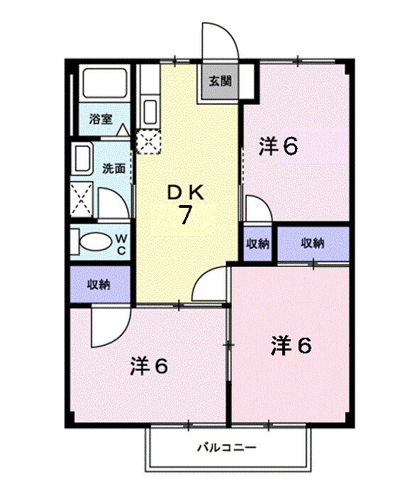 ニューシティ黒崎の物件間取画像