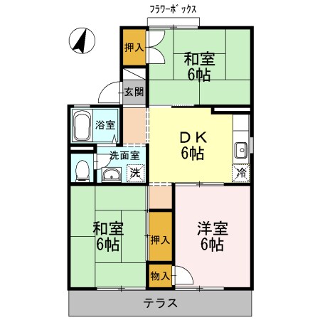 福井駅 徒歩32分 1階の物件間取画像