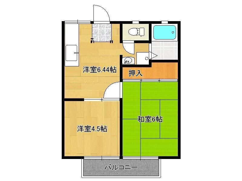 コーポ富井の物件間取画像