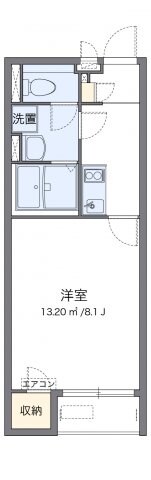 クレイノＯＺ－６の物件間取画像