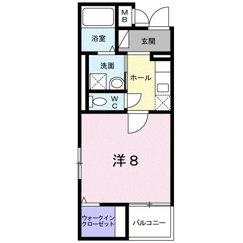 クレール壱番館の物件間取画像