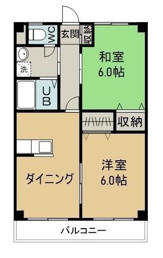 中庄駅 徒歩15分 2階の物件間取画像