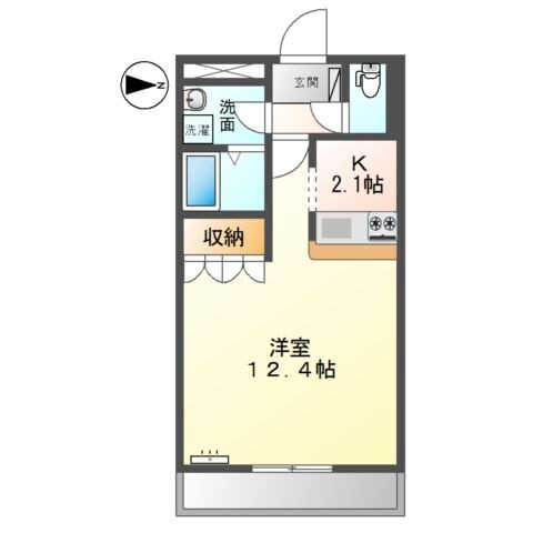 タウニーエンジェル・Ｋの物件間取画像