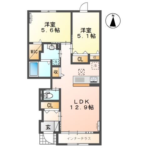 （仮称）ロココモダン東富井の物件間取画像