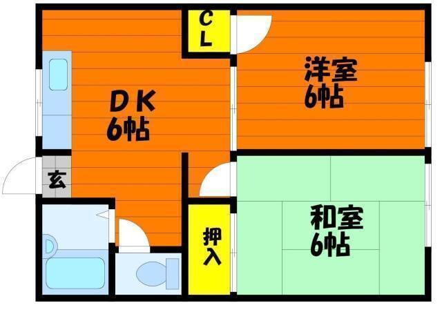 浦田駅 徒歩29分 2階の物件間取画像