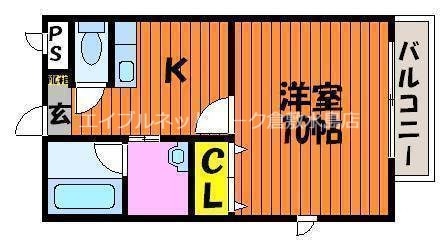 倉敷駅 徒歩15分 3階の物件間取画像