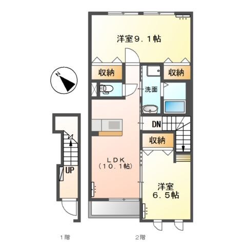 ベルジュの物件間取画像