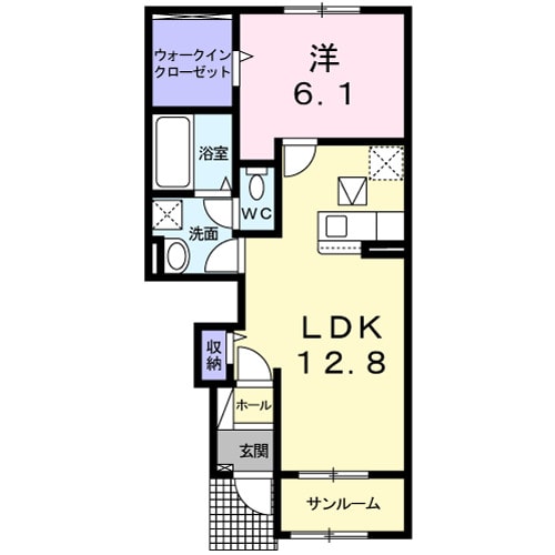 常盤駅 徒歩25分 1階の物件間取画像