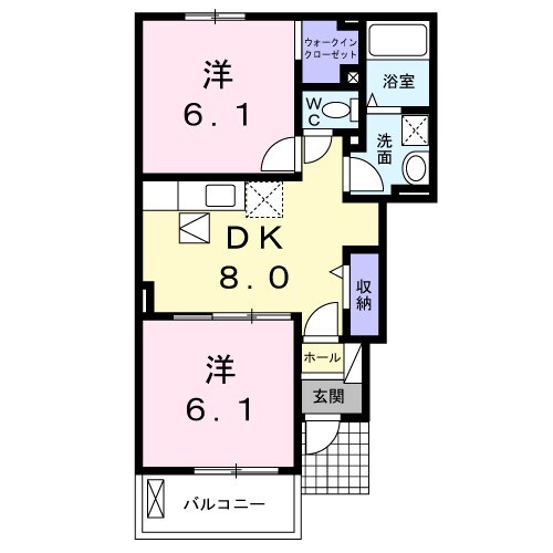 グランツ　光の物件間取画像