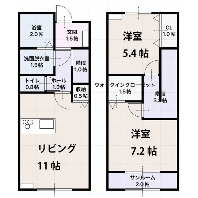 タリスヴィータ　B棟の物件間取画像