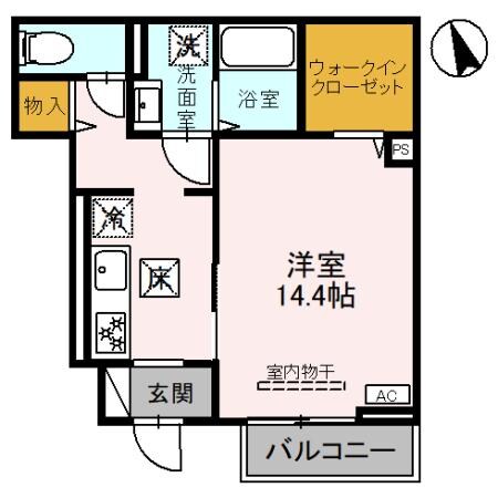 カーサ旭町の物件間取画像