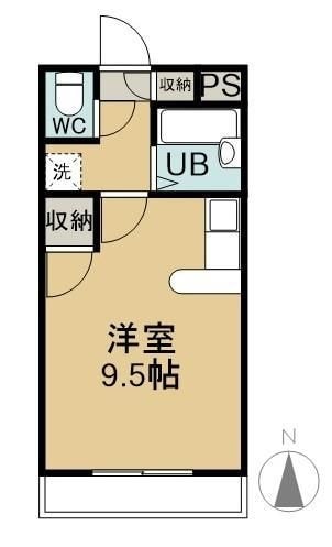 メモリアルハイツの物件間取画像