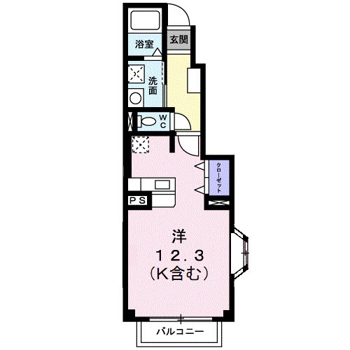 マ－ヴェラスＡの物件間取画像