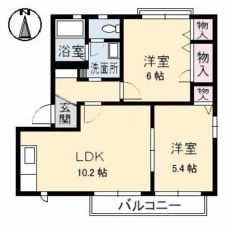 グランドールⅡ　C棟の物件間取画像