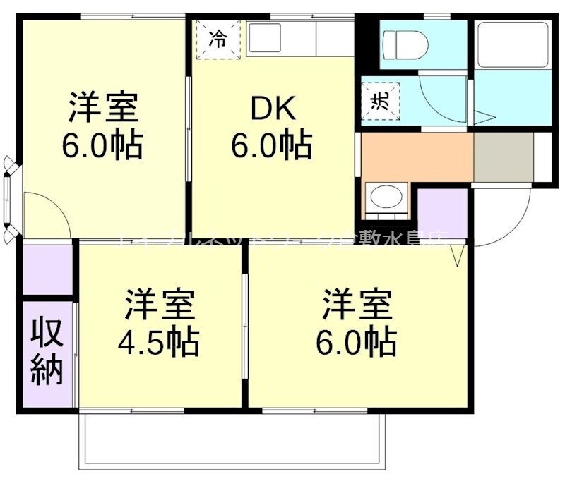 ラベンダーヒルズA棟の物件間取画像