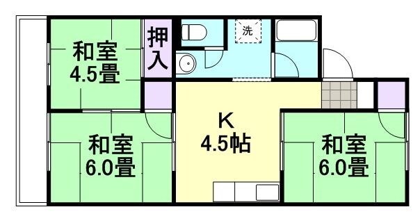 コーポ田加屋　B棟の物件間取画像