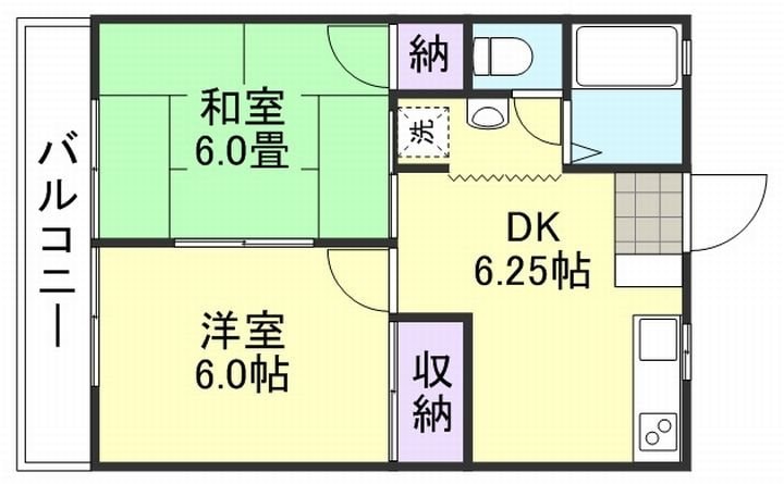 サンウッド五輪の物件間取画像