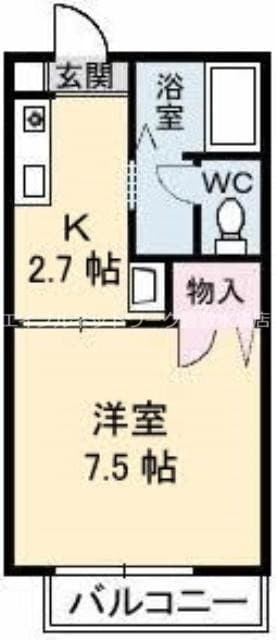 倉敷駅 徒歩9分 1階の物件間取画像