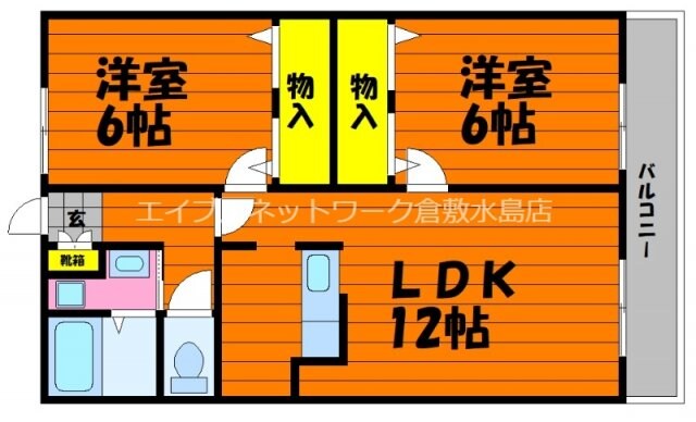 プレミアムコート1号館の物件間取画像