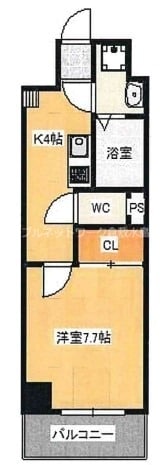 倉敷駅 徒歩12分 8階の物件間取画像