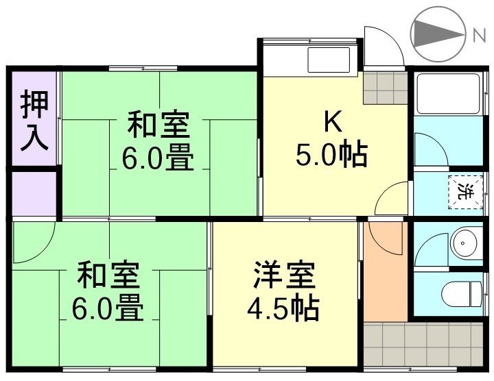 塩津様借家の物件間取画像