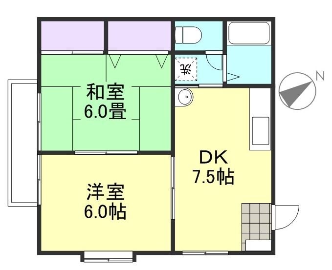 コーポマム　B棟の物件間取画像