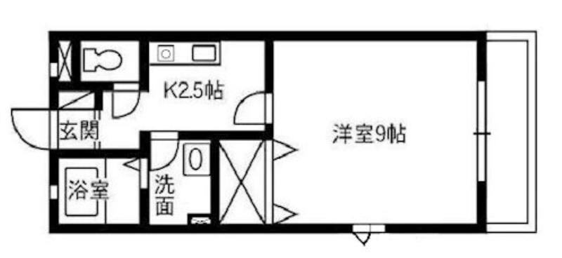 球場前駅 徒歩13分 2階の物件間取画像