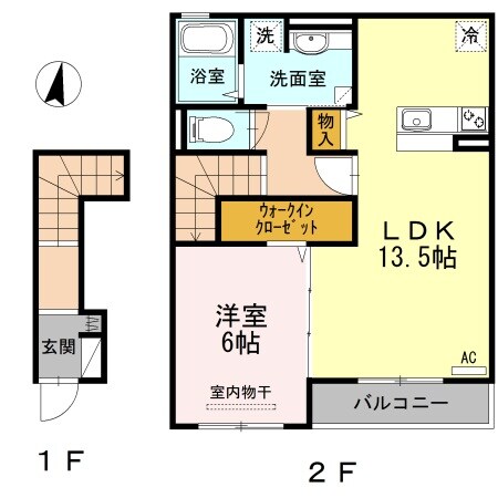 サニーサイドCの物件間取画像