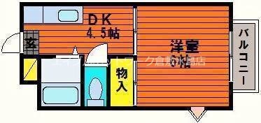 CASA茶屋町の物件間取画像