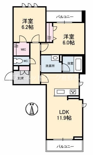 ル・ココンの物件間取画像