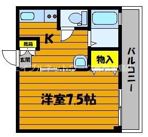 ガーディニアシティー稲荷町の物件間取画像