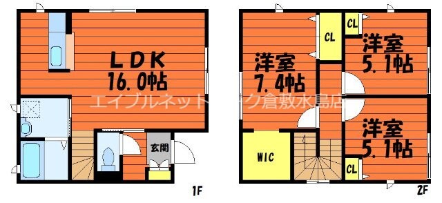 サンセレーノ　A棟の物件間取画像