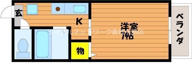 コーポアムールの物件間取画像