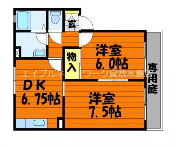 バンビーノ　C棟の物件間取画像