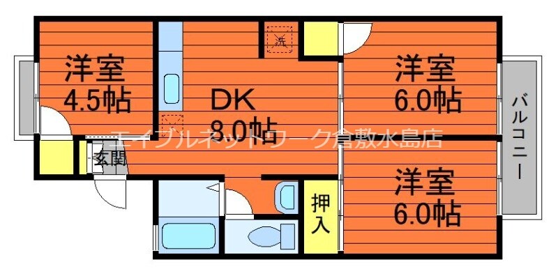 セジュール岡部の物件間取画像