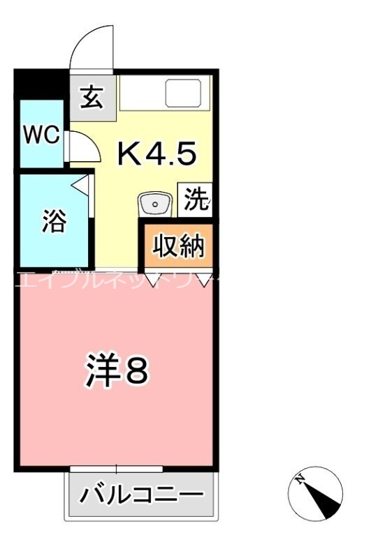 パルティールＣの物件間取画像