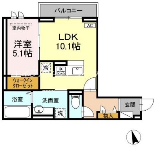 セイル倉敷の物件間取画像