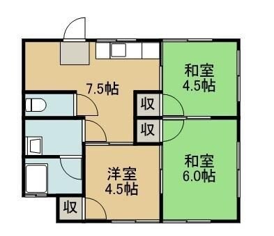 西富井駅 徒歩11分 1階の物件間取画像