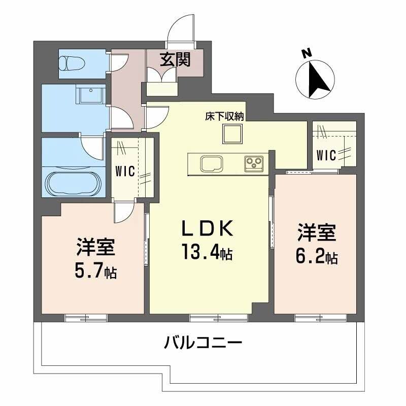 弥生駅 徒歩19分 1階の物件間取画像