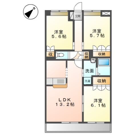 倉敷駅 バス19分  小溝下車：停歩9分 1階の物件間取画像